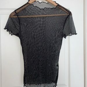 Sheer sparkly top